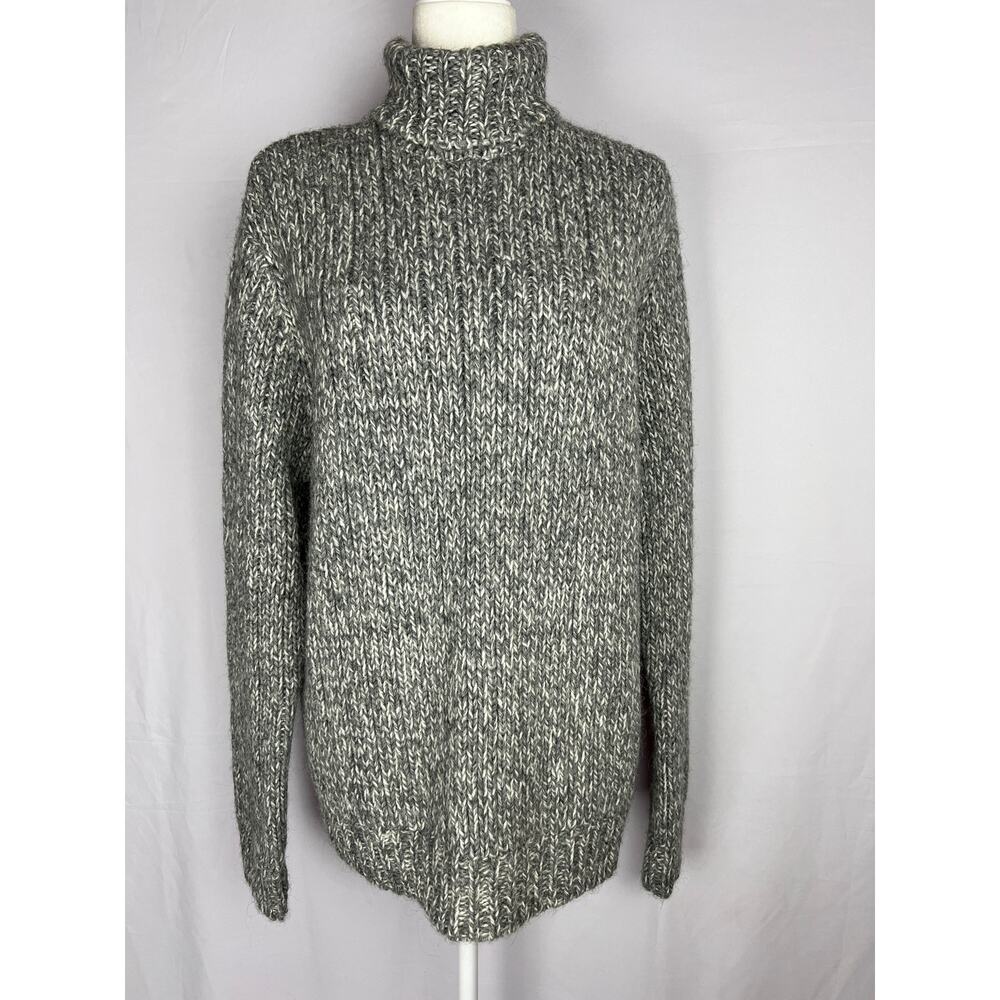 Alpaca Wool Blend Cabincore Marled Classic Turtleneck Sweater Mens XL Victorinox